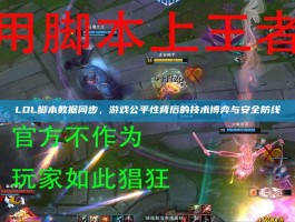 LOL脚本数据同步，游戏公平性背后的技术博弈与安全防线