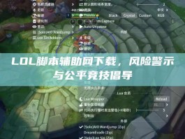 LOL脚本辅助网下载，风险警示与公平竞技倡导