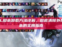 LOL脚本卸载方法详解，彻底清除外挂脚本的实用指南