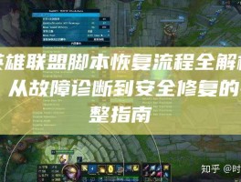 英雄联盟脚本恢复流程全解析，从故障诊断到安全修复的完整指南