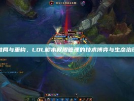 破局与重构，LOL脚本权限管理的技术博弈与生态治理