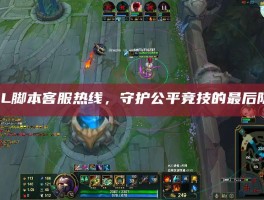 LOL脚本客服热线，守护公平竞技的最后防线