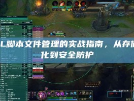 LOL脚本文件管理的实战指南，从存储优化到安全防护
