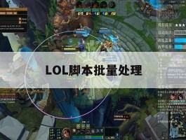 关于LOL脚本批量处理的信息