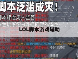 LOL脚本游戏辅助，lol脚本真的好用吗