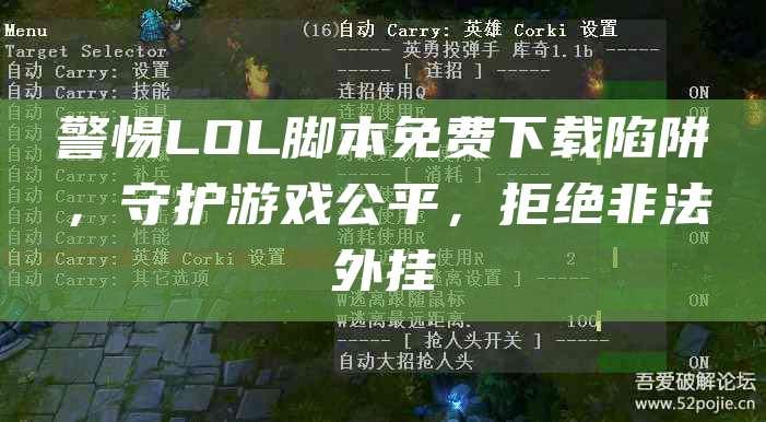 警惕LOL脚本免费下载陷阱,守护游戏公平,拒绝非法外挂