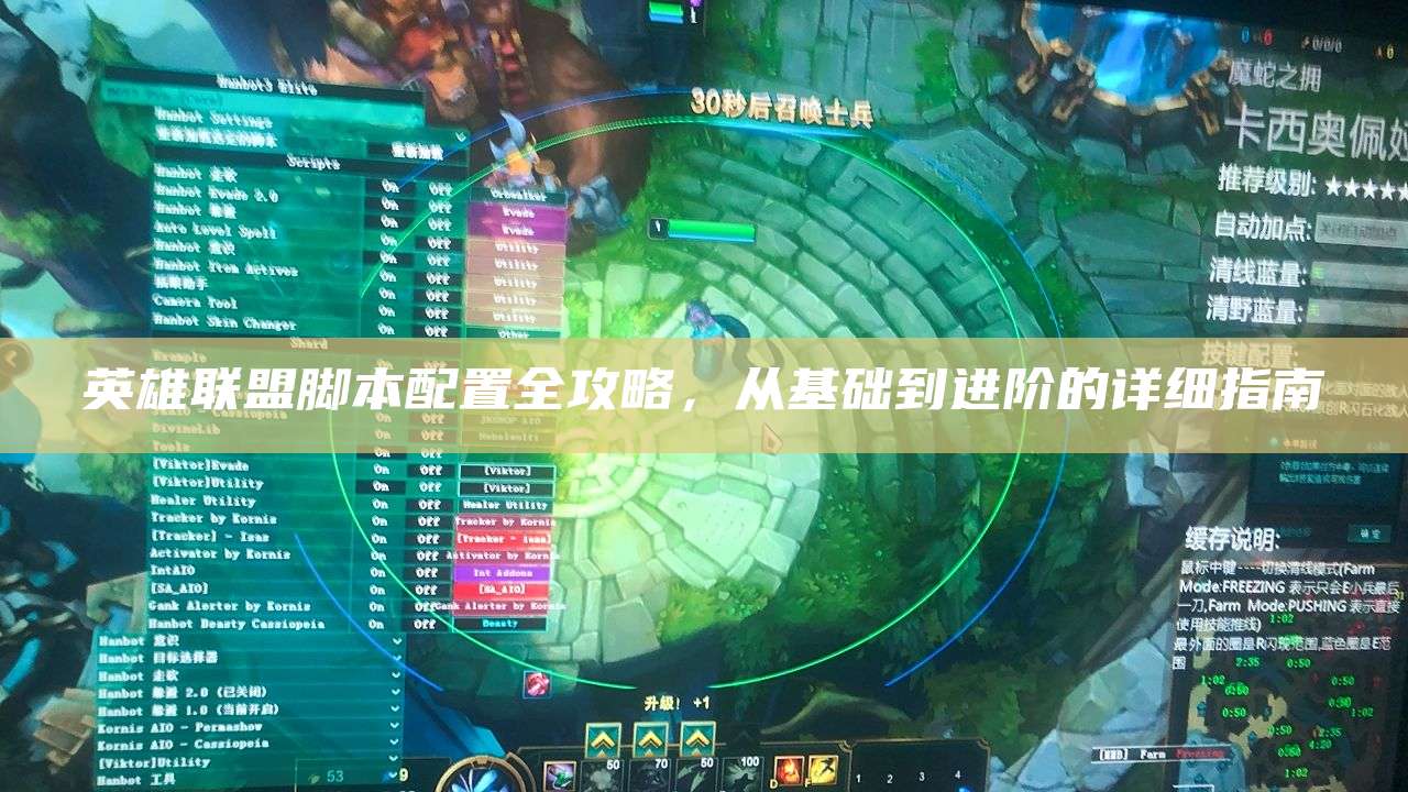 英雄联盟脚本配置全攻略,从基础到进阶的详细指南