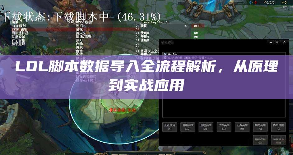 LOL脚本数据导入全流程解析,从原理到实战应用