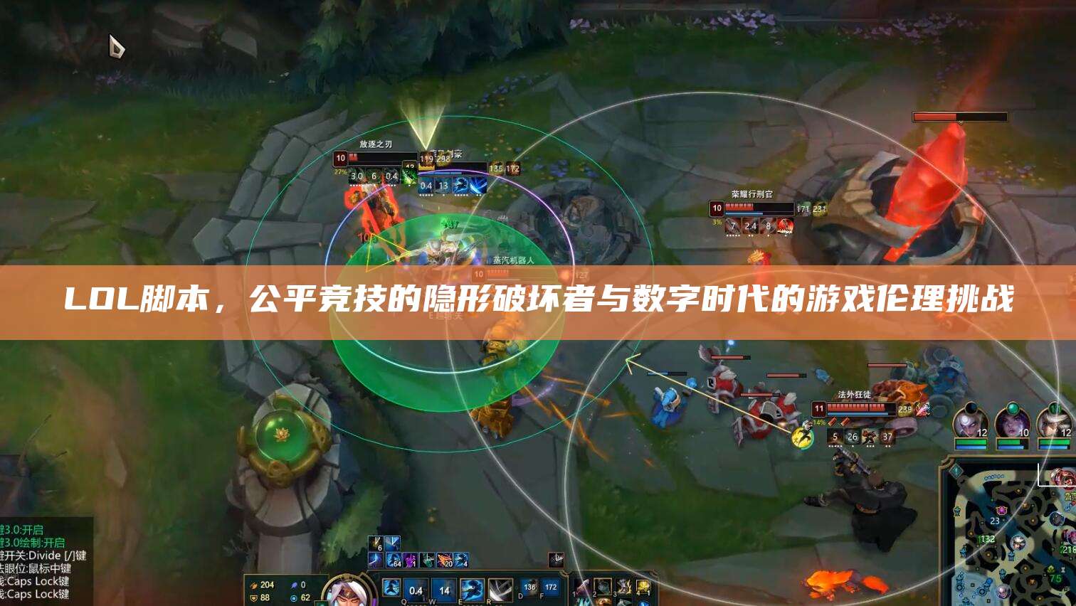 LOL脚本,公平竞技的隐形破坏者与数字时代的游戏伦理挑战