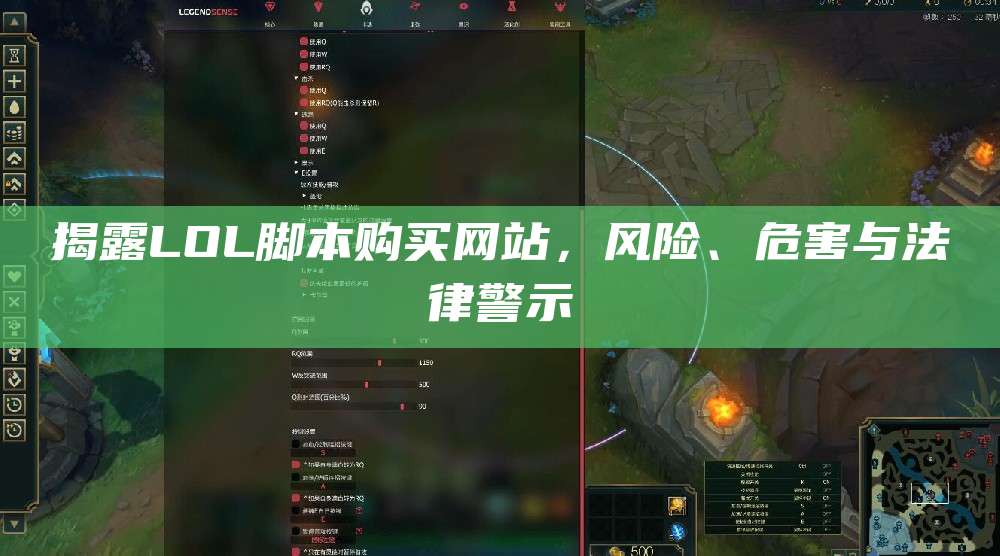 揭露LOL脚本购买网站,风险、危害与法律警示