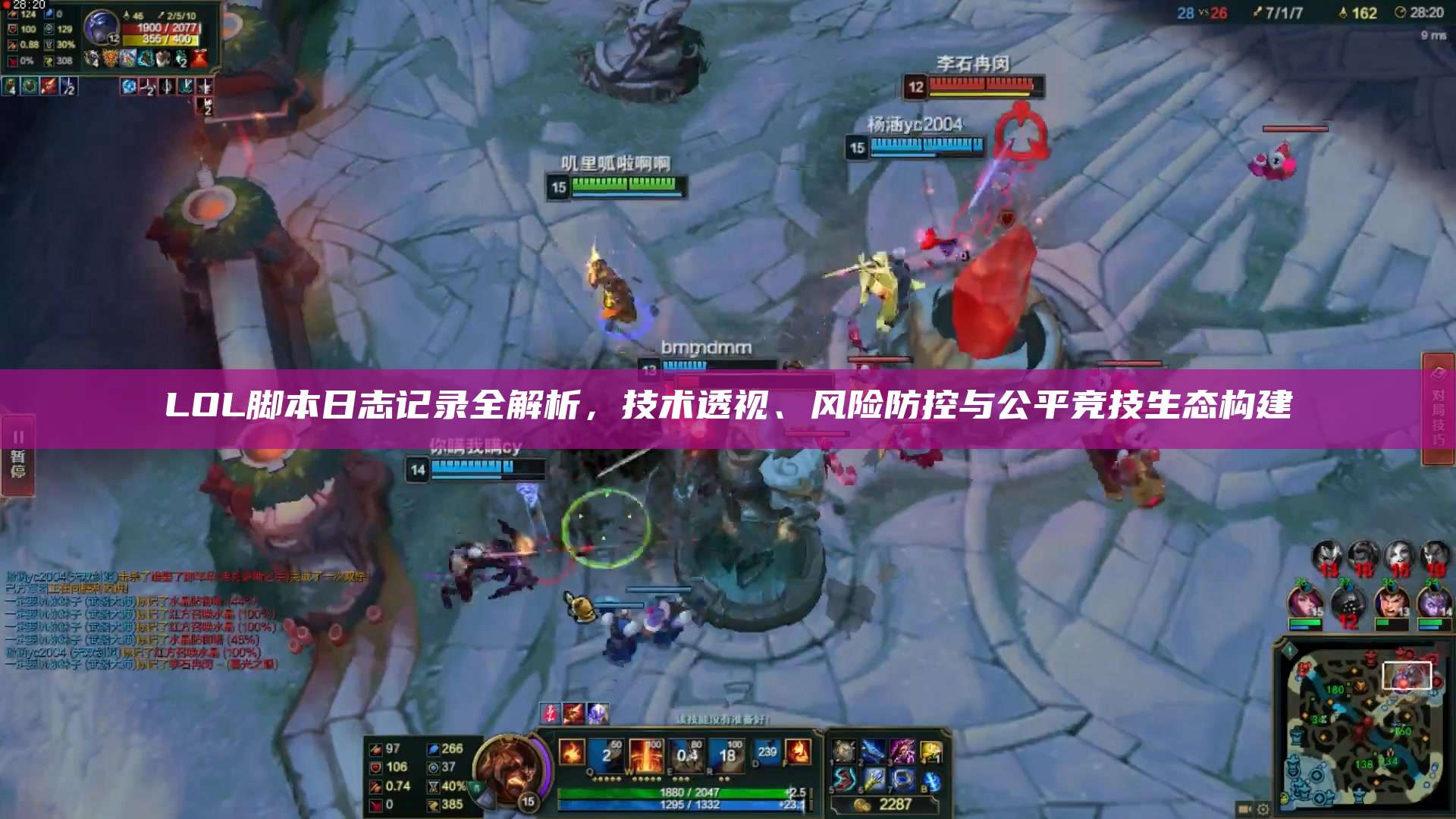 LOL脚本日志记录全解析,技术透视、风险防控与公平竞技生态构建