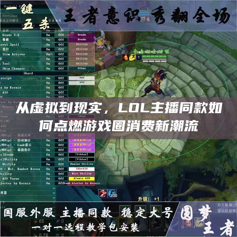 从虚拟到现实,LOL主播同款如何点燃游戏圈消费新潮流