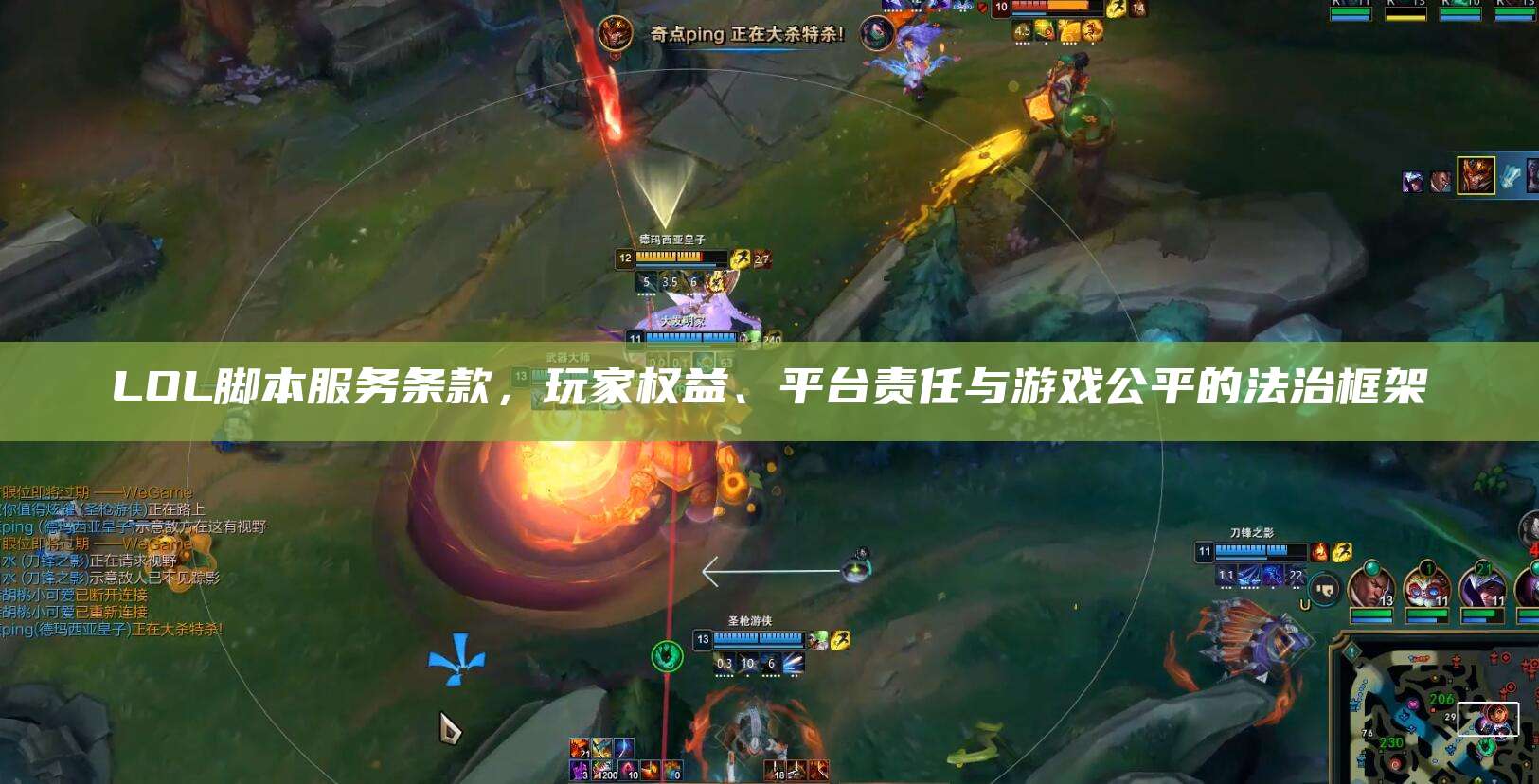 LOL脚本服务条款,玩家权益、平台责任与游戏公平的法治框架