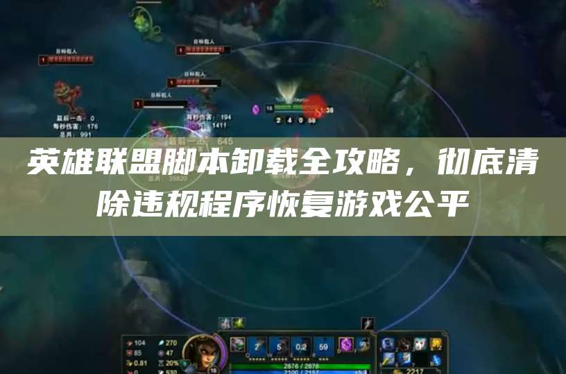 英雄联盟脚本卸载全攻略,彻底清除违规程序恢复游戏公平