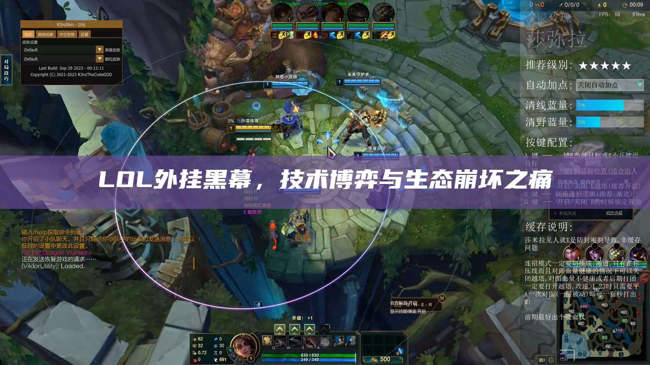 LOL外挂黑幕,技术博弈与生态崩坏之痛